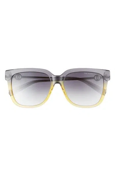 Marc Jacobs 55mm Rectangle Sunglasses In Gold