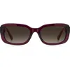 Marc Jacobs 55mm Rectangular Sunglasses In White