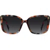 Marc Jacobs 56mm Gradient Butterfly Sunglasses In Brown Blue Havana/dark Grey