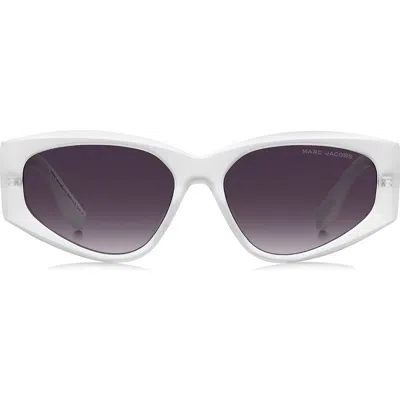Marc Jacobs 56mm Gradient Cat Eye Sunglasses In 02m4-dg