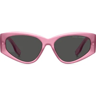 Marc Jacobs 56mm Gradient Cat Eye Sunglasses In 08kj-ir
