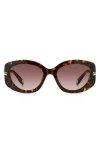 Marc Jacobs 56mm Gradient Rectangular Sunglasses In Multi