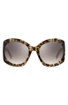 Marc Jacobs 56mm Round Sunglasses In Pattern Havana