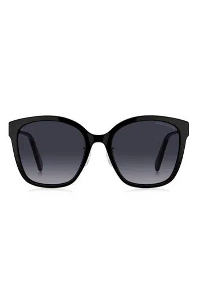 Marc Jacobs 56mm Square Sunglasses In Black