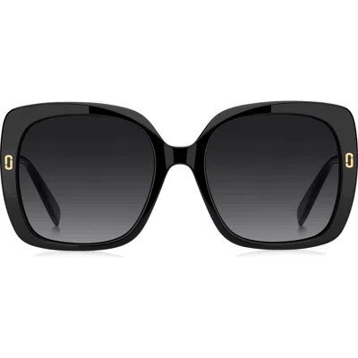 Marc Jacobs 56mm Square Sunglasses In Burgundy