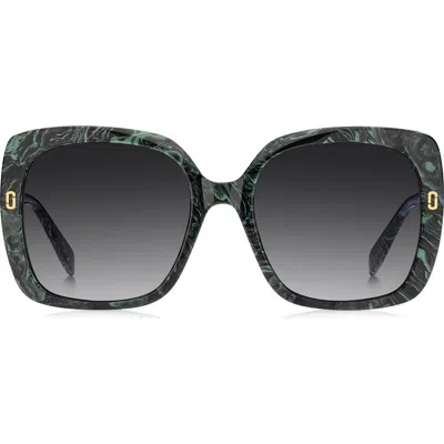 Marc Jacobs 56mm Square Sunglasses In Gray