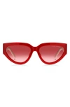 Marc Jacobs 57mm Cat Eye Sunglasses In Red