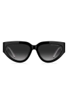 Marc Jacobs 57mm Cat Eye Sunglasses In Black