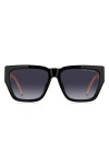 Marc Jacobs 57mm Gradient Rectangular Sunglasses