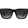 Marc Jacobs 57mm Gradient Square Sunglasses In Black Grey/gray Polar