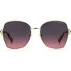 Marc Jacobs 57mm Gradient Square Sunglasses