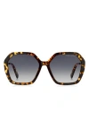 Marc Jacobs 57mm Gradient Square Sunglasses