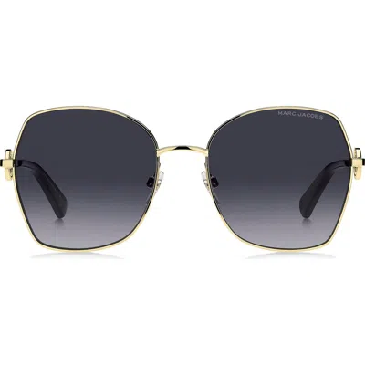 Marc Jacobs 57mm Gradient Square Sunglasses In Multi