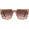 Marc Jacobs 57mm Gradient Square Sunglasses In Black
