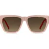 Marc Jacobs 57mm Gradient Square Sunglasses In Pink