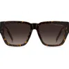 Marc Jacobs 57mm Gradient Square Sunglasses In Havana/brown Gradient