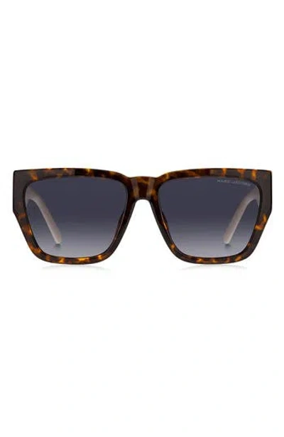Marc Jacobs 57mm Square Sunglasses In Brown
