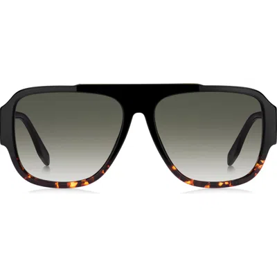 Marc Jacobs 58mm Flat Top Sunglasses In Brown