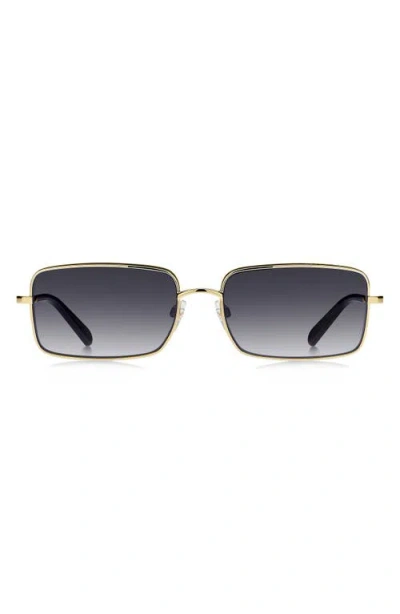 Marc Jacobs 58mm Gradient Rectangular Sunglasses In Black