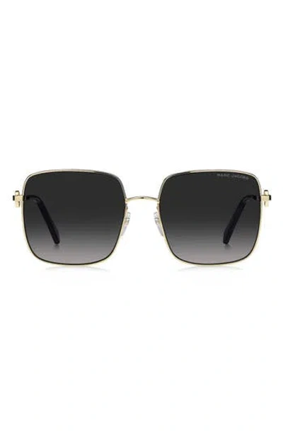 Marc Jacobs 58mm Gradient Square Sunglasses In Multi