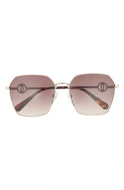 Marc Jacobs 58mm Gradient Square Sunglasses In Pink