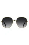 Marc Jacobs 59mm Gradient Square Sunglasses In Pattern