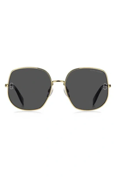 Marc Jacobs 59mm Square Sunglasses In Gray