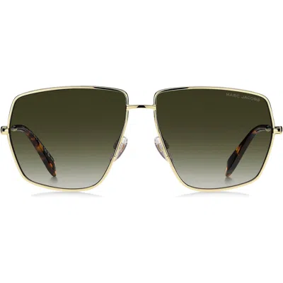Marc Jacobs 60mm Gradient Square Sunglasses In Gray