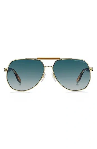 Marc Jacobs 61mm Gradient Pilot Sunglasses In Brown