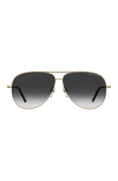 Marc Jacobs 61mm Gradient Pilot Sunglasses In Black