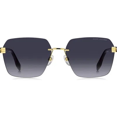 Marc Jacobs 61mm Square Sunglasses In Blue