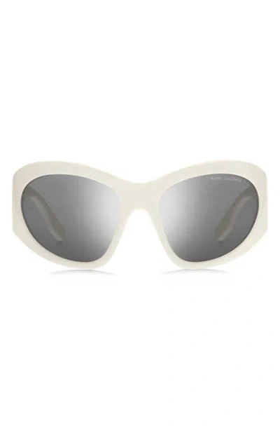Marc Jacobs 62mm Rectangular Sunglasses In White