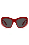 Marc Jacobs The Wrapped Sunglasses In Red/grey