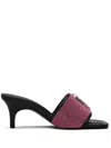 Marc Jacobs The J Marc Crystal-embellished Mules In Black