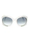 Marc Jacobs 722/s Oversize-frame Sunglasses In White