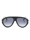 Marc Jacobs 747s Shield-frame Sunglasses In Black