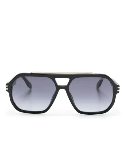 Marc Jacobs 753s Navigator-frame Sunglasses In Black