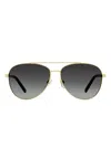 Marc Jacobs 760 Pilot-frame Sunglasses In Black