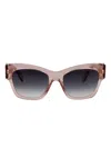 Marc Jacobs 762 Logo-plaque Sunglasses In Pink