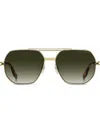 Marc Jacobs Pilot-frame Sunglasses In Gold