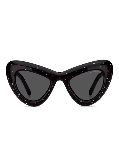 MARC JACOBS 798 CRYSTAL-EMBELLISHED CAT-EYE SUNGLASSES