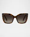 Marc Jacobs 811s Square Acetate Sunglasses In Havana/brown
