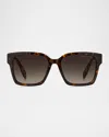 Marc Jacobs 814s Tortoise Rectangle Sunglasses In Havana/brown Sf