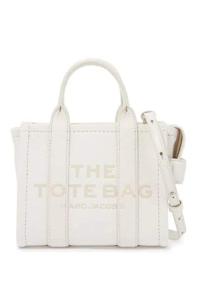 Marc Jacobs The Leather Mini Tote Bag In White
