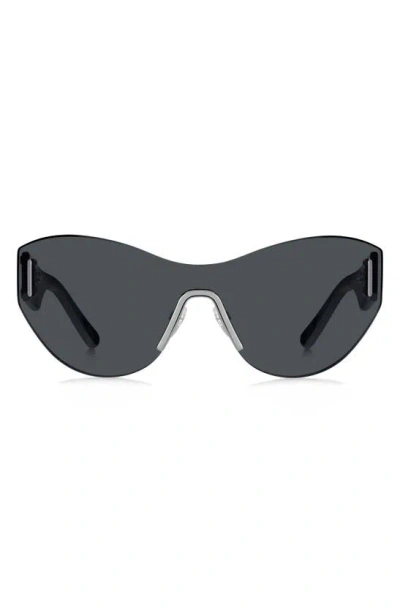 Marc Jacobs Women's Marc 737 99mm Shield Sunglasses In Black Dark Grey