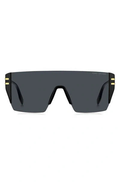 Marc Jacobs 99mm Shield Sunglasses In Black/grey