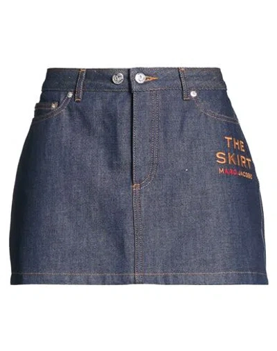 Marc Jacobs A. P.c. X  Woman Denim Skirt Blue Size 4 Cotton In Multi
