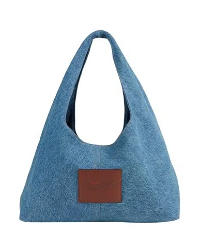 Marc Jacobs A. P.c. X  Woman Shoulder Bag Blue Size - Cotton