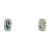 Marc Jacobs Abalone Earrings In Silver