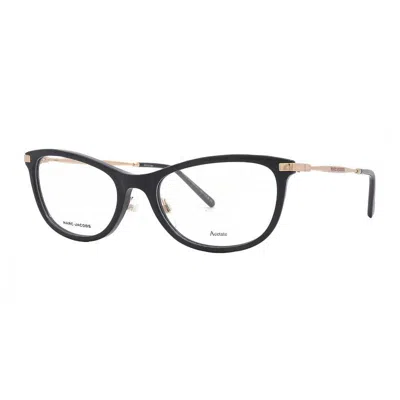 Marc Jacobs Acetate And Metal Eyeglasses In Black